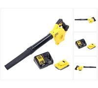 Soplador / soplador de hojas sin cable DeWalt DCV 100 D1 18 V + 1x batería recargable 2,0 Ah + cargador