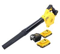 Soplador / soplador de hojas sin cable DeWalt DCV 100 D1 18 V + 2x batería recargable 2,0 Ah + cargador