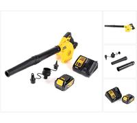Soplador / soplador de hojas sin cable DeWalt DCV 100 M1 18 V + 1x batería recargable 4,0 Ah + cargador