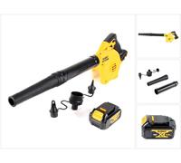 Soplador / soplador de hojas sin cable DeWalt DCV 100 N 18 V + 1 x batería DCB 182 4,0 Ah - sin maletín, sin cargador