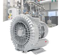 Soplante Regenerativo 370-1500W 380V Trifásico, Soplante Vortex, Bomba de Vacío Industrial para Soplado o Aspiración, Soplador De Tres Turbinas,550W