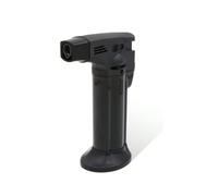 Soplete de Cocina Profesional Multifuncional en Color Negro - Antorcha de Gas con Llama Ajustable de Alta Temperatura para Caramelizar Crème Brûlée, Decorar Postres, Flambear Sushi, Sellar Carnes, Der