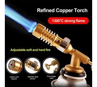 Soplete de gas portátil y duradero para soldadura de tuberías y fontanería alta temperatura fabricado en latón y cobre ideal para soldar, reparar metal, bricolaje, calefacción, fabricación y trabajos