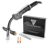Soplete STAHLWERK AK15 | MB15 con paquete de manguera de 3 metros, accesorios de soldadura profesional para equipos de soldadura con gas protector MIG MAG con conexión Eurocentral