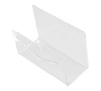 Soporte acrílico para correo, organizador de sobres transparente y estante para cartas para el hogar u oficina, 15,3 x 6,5 x 10 cm, clasificador de escritorio con almohadillas antideslizantes