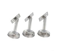Soporte ajustable de acero inoxidable 304 para montaje en pasamanos en soportes verticales, incluyendo postes de escalera y pernos de pared (80 mm-B)