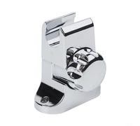 Soporte ajustable para alcachofa de ducha para barra deslizante de 19 a 25 mm, soporte giratorio de 360° para montaje en pared, abrazadera de repuesto ABS, accesorio de baño plateado