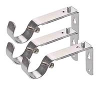 Soporte ajustable para barra de cortina - para barras de 1 o 1 1/8 pulgadas, 2 juegos, barra ajustable