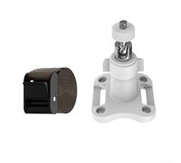Soporte ajustable para cámara exterior para uso en poste compatible con timbre de video Ring para Arlo Pro y otras cámaras de rosca de 1/4-20 (blanco con correas)