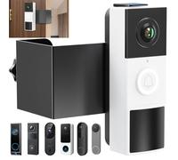 Soporte antirrobo para timbre de puerta, sin taladro, compatible con timbre de video Tapo/Orbitell/Eufy/Aosu, soporte universal para cámara de timbre, soporte de montaje ajustable, accesorios para