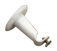 Soporte barra 12 mm.ø blanco frontal redondo
