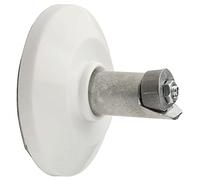 Maurer – Soporte para barra de baño curvo – Blanco