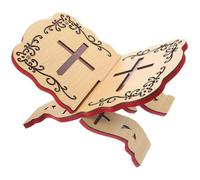 Soporte bíblico, titular del libro de oraciones 13x9.1 '' Titular del Corán de madera plegable Stand Bible Stand Saugh Book for Table Church Chapel Supplies, Corán