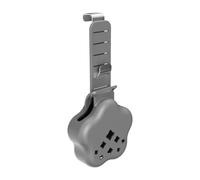 Soporte compacto para pastillas de inodoro incluido, gris | Cisternas redondas o cuadradas con gancho de acero ajustable para una colocación segura y fácil