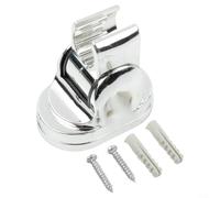 Soporte cromado para cabezal de ducha para barra deslizante de 19 a 25 mm, soporte de ABS ajustable con giro de 360°, abrazadera de riel de montaje en pared para pulverizador de mano Reino Unido