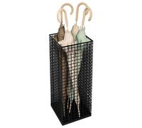 Soporte cuadrado de metal para paraguas, soporte de entrada para pasillo, diseño que ahorra espacio para sombrillas y caminatas, decoración moderna del hogar