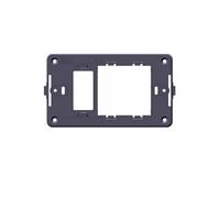 Soporte de 2 módulos individual y Schuko Uel, para caja de caja 503, para placa de 2 plazas, compatible con Bticino Magic, Serie Redondo, Serie Civil, Máscara
