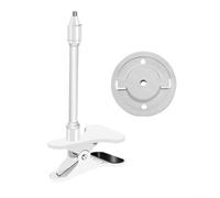 Soporte de abrazadera flexible para TP-Link C200 C210 C220 C201 C202 C211 C212 C222 C230, marco de metal, fácil instalación sin herramientas, seguro de pared, blanco, 18 cm ajustable (18 cm blanco)