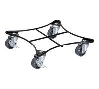 Soporte de acero con ruedas para macetas RETRO Wagner, carga máx. 60 kg, UE 2 unid.