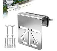 Soporte de acero inoxidable para Eufy Security SoloCam S340, sin taladro, soporte de cámara de seguridad solar, soporte de montaje de cámara de vigilancia resistente para cámaras domo IP PTZ