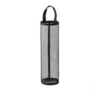 Soporte de almacenamiento de bolsas de basura montado en la pared, dispensador de bolsas de basura de malla para cocina y baño, organizador que ahorra espacio con puerto de fácil acceso, 14.7 x 6.5
