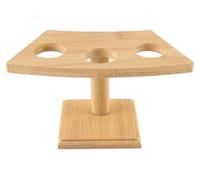 Soporte de bambú de 3 niveles para sushi, helado y aperitivos