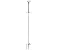 Soporte de cadena de luces - Gancho de pastor de metal de 2,7 m, postes de luz de cadena | Jardín, patio, boda, camping, , decoración, poste de apoyo, duradero, resistente al óxido, madera