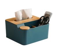 Soporte de caja de pañuelos | Portapañuelos impermeable para papel de seda multifunción con para bastoncillos de algodón, organizador de escritorio rectangular, funda portapañuelos para