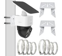 Soporte de cámara compatible con eufy Security SoloCam S340 E30 E42, 2 | Soporte de mástil para SoloCam S340/E30/4G LTE Cam S330, soporte de montaje de pared, soporte de esquina para cámara