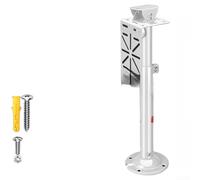 Soporte de cámara de seguridad para exteriores con giro de 360 grados y poste de acero galvanizado extensible de 30 cm a 60 cm, compatible con Hikvision y otras marcas principales (A)