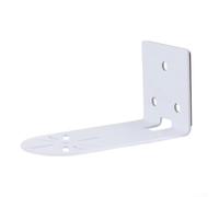 Soporte de cámara en forma de L, soporte de pared de hierro con base de pegamento para cámaras de seguridad PTZ, instalación sin taladro para sistemas Hikvision y multimarca, blanco