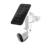 Soporte de canal para panel solar Arlo/Arlo Pro 3/Arlo Ultra/Arlo Ultra 2/Arlo Essential/Arlo Pro 4/eufyCam Accesorios de montaje al aire libre para Arlo pro 4 y Arlo Panel Solar (blanco)