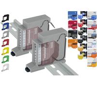 Soporte de carril "Single" para 18 Shellys: 1 Gen3, 1PM Gen3, 2PM Gen3, i4 Gen3, Plus 1, Plus 1PM, Plus 2PM, Plus i4, Plus 0-10V Dimmer, Wave 1, Wave 1PM, Wave 2PM, Wave Shutter, Wave i4 (2x Gris)