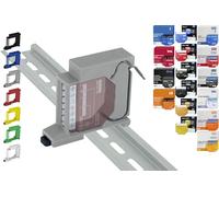 Soporte de carril "Single" para 18 Shellys: 1 Gen3, 1PM Gen3, 2PM Gen3, i4 Gen3, Plus 1, Plus 1PM, Plus 2PM, Plus i4, Plus 0-10V Dimmer, Wave 1, Wave 1PM, Wave 2PM, Wave Shutter, Wave i4 (Gris)
