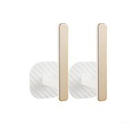 Soporte de cortina en forma de L, paquete de 2 unidades, ABS blanco | No necesita taladrar, fuerte, se adapta a barras de tensión, plástico ABS blanco, juego de 2 unidades