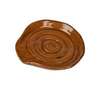 Soporte de cuchara de cerámica con base antideslizante para cocina y mesa de comedor, elegante soporte multiusos para utensilios de cocina, soporte para cucharas de barro