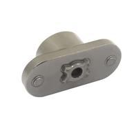 Soporte de cuchilla para cortacesped eléctrico manual batería tractor desbrozadora gasolina desmontar soporte cuchilla base acoplador de cuchilla cortadora de césped portacuchillas (84x22x4.5mm)