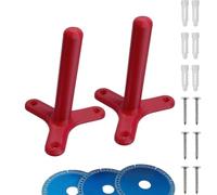 Soporte de discos de amoladora angular Organizador Resistente 2 Piezas con | Bastidor rack soporte discos corte Almacenes Talleres Garajes Obras y Cobertizos