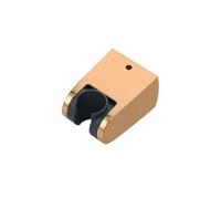 Soporte de ducha de mano ajustable para montaje en pared, accesorios de baño, soporte de abrazadera con acabado universal (oro rosa)