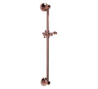 Soporte de ducha Sapho ANTEA, ajustable, redondo, 670 mm, color rosa dorado