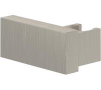Soporte de ducha Universal Showers de Villeroy & Boch, soporte para el cabezal de la ducha, montaje en pared, hecho de latón macizo, compatible con numerosos cabezales, angular, níquel cepillado mate