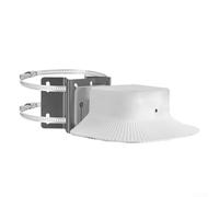 Soporte de esquina de metal para eufy para solocam S340 - Soporte de acero inoxidable resistente a la intemperie con amplio ángulo de visión para CCTV al aire libre - Blanco 19 x 15 x 11 cm (blanco)