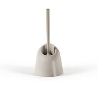 Soporte de esquina para escobilla de inodoro Merlino, color blanco, 13x13x39 cm