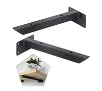 Soporte De Estante Flotante, Escuadras Baldas De Metal Oculto, Soporte para Estantería De Pared Decorativo Retro, 2X Soportes Industrial, Soporte De Tablero De Andamio,15cm/5.9in