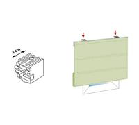 Soporte de estor (Largo: 3 cm, Blanco, 3 ud.)