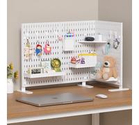 Soporte de exhibición de pegboard para el hogar y la oficina - Organiza libremente artículos de papelería, pequeños objetos decorativos y figuras de cajas sorpresa W Basket-1