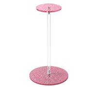 Soporte de exhibición de sombrero de cubo, soporte independiente para sombreros de mesa con barra central transparente para estante de escritorio, soporte acrílico para gorra de béisbol, estante de