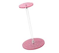 Soporte de exhibición de sombrero de cubo, soporte independiente para sombreros de mesa con barra central transparente para estante de escritorio, soporte acrílico para gorra de béisbol, estante de