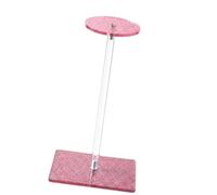 Soporte de exhibición de sombrero de cubo, soporte independiente para sombreros de mesa con barra central transparente para estante de escritorio, soporte acrílico para gorra de béisbol, estante de