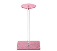 Soporte de exhibición de sombrero de cubo, soporte independiente para sombreros de mesa con barra central transparente para estante de escritorio, soporte acrílico para gorra de béisbol, estante de